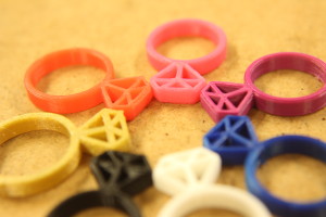 3D šperky diamantoví prsten